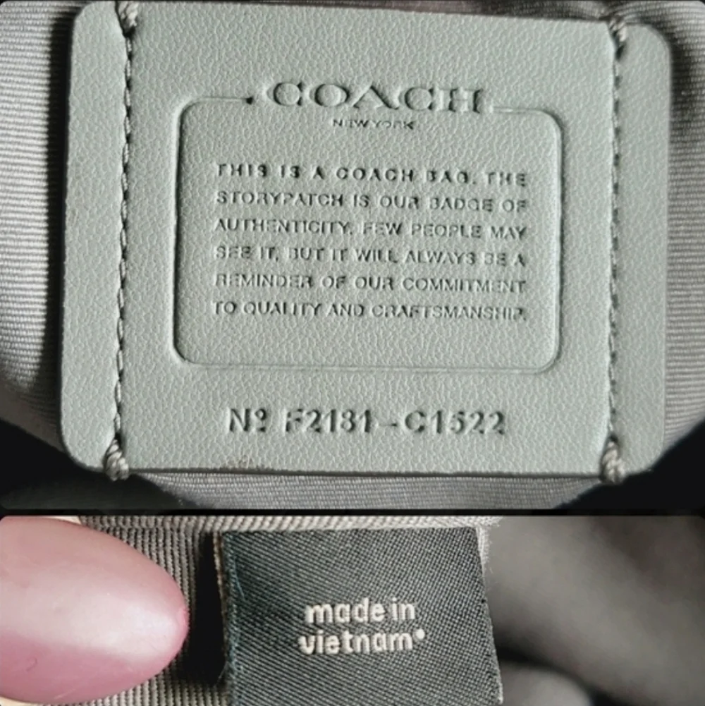 Coach C1522 Pennie Pebbled Leather Hobo Shoulder Bag Gray Suede
